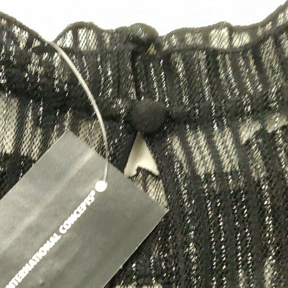 NWT INC Black Silver Mock-Neck Shine Top XXL - Picture 10 of 13